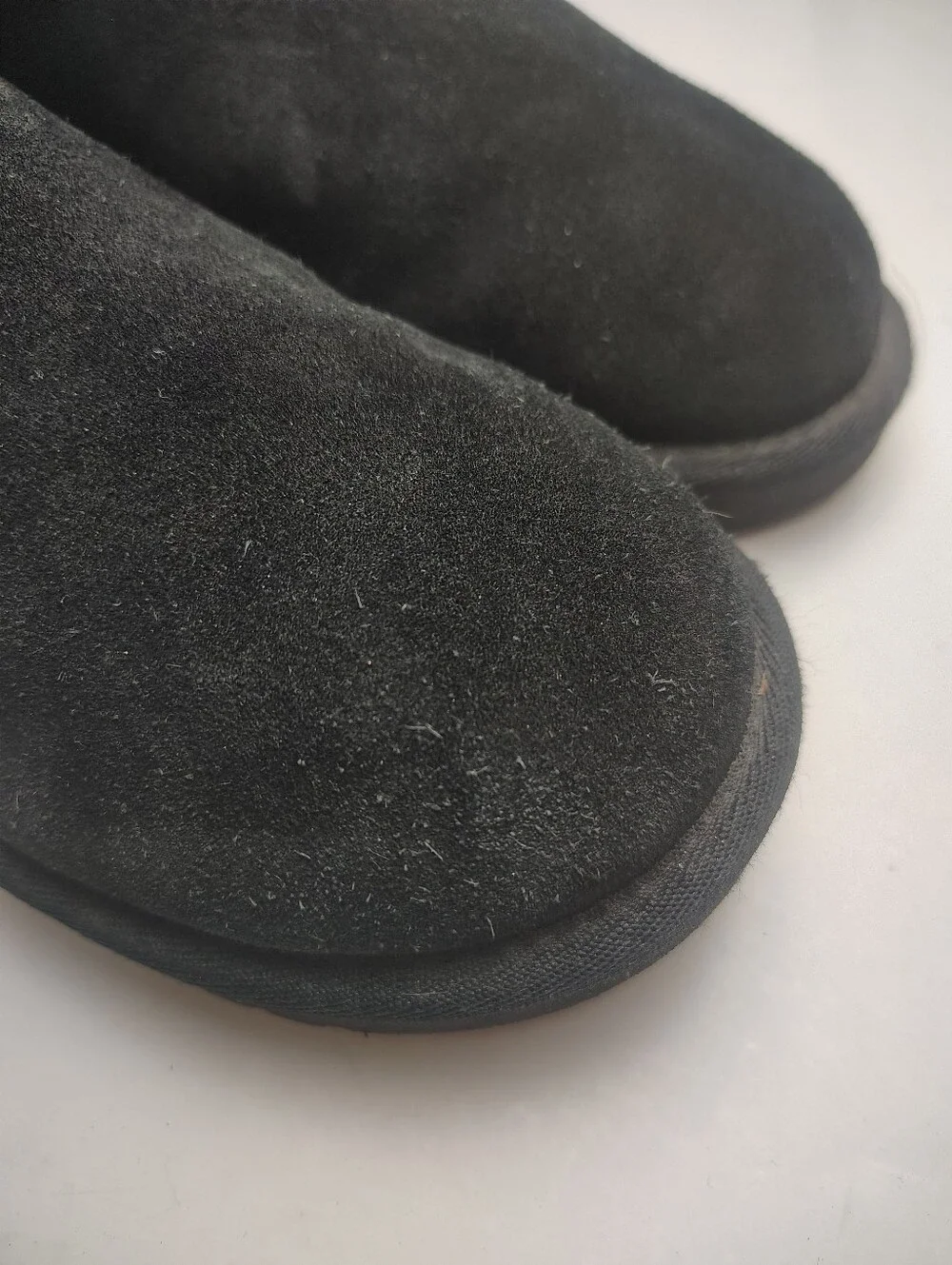Koolaburra By Ugg Koola Short Black Suede Slip-On Boots Size 8